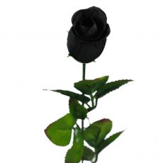 Kunstblume Schwarze Rose 60 cm