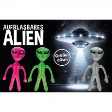 Aufblasbares Alien 60 cm