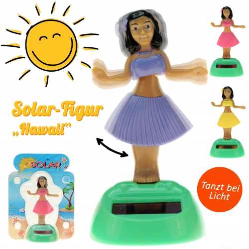 Solarfigur Wackelfigur,Solartanz Hawaii Mädchen Hula-Girl