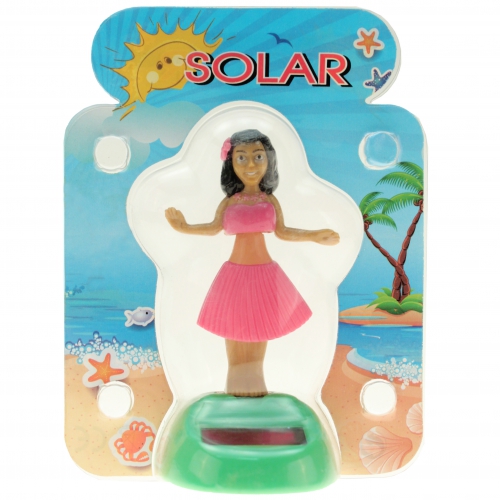 Tanzende Solarfigur Hula Girl,Solar Wackel Figur,Hawaii Mädchen
