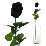 Kunstblume Schwarze Rose 60 cm